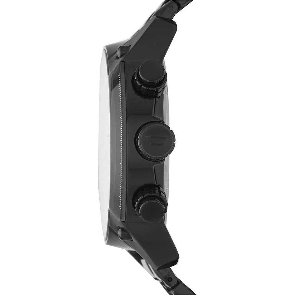 Diesel Overflow Reloj para Hombre, Movimiento Cronógrafo con Correa de Silicona, Acero Inoxidable o Piel