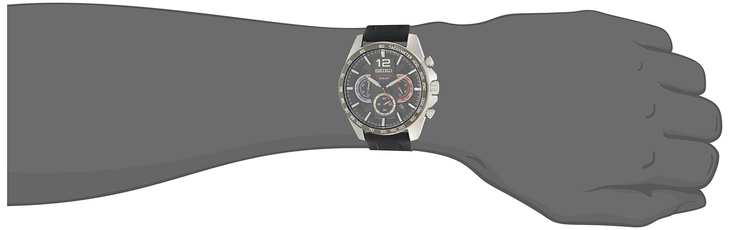 Seiko Reloj Analógico para Hombre de Cuarzo con Correa