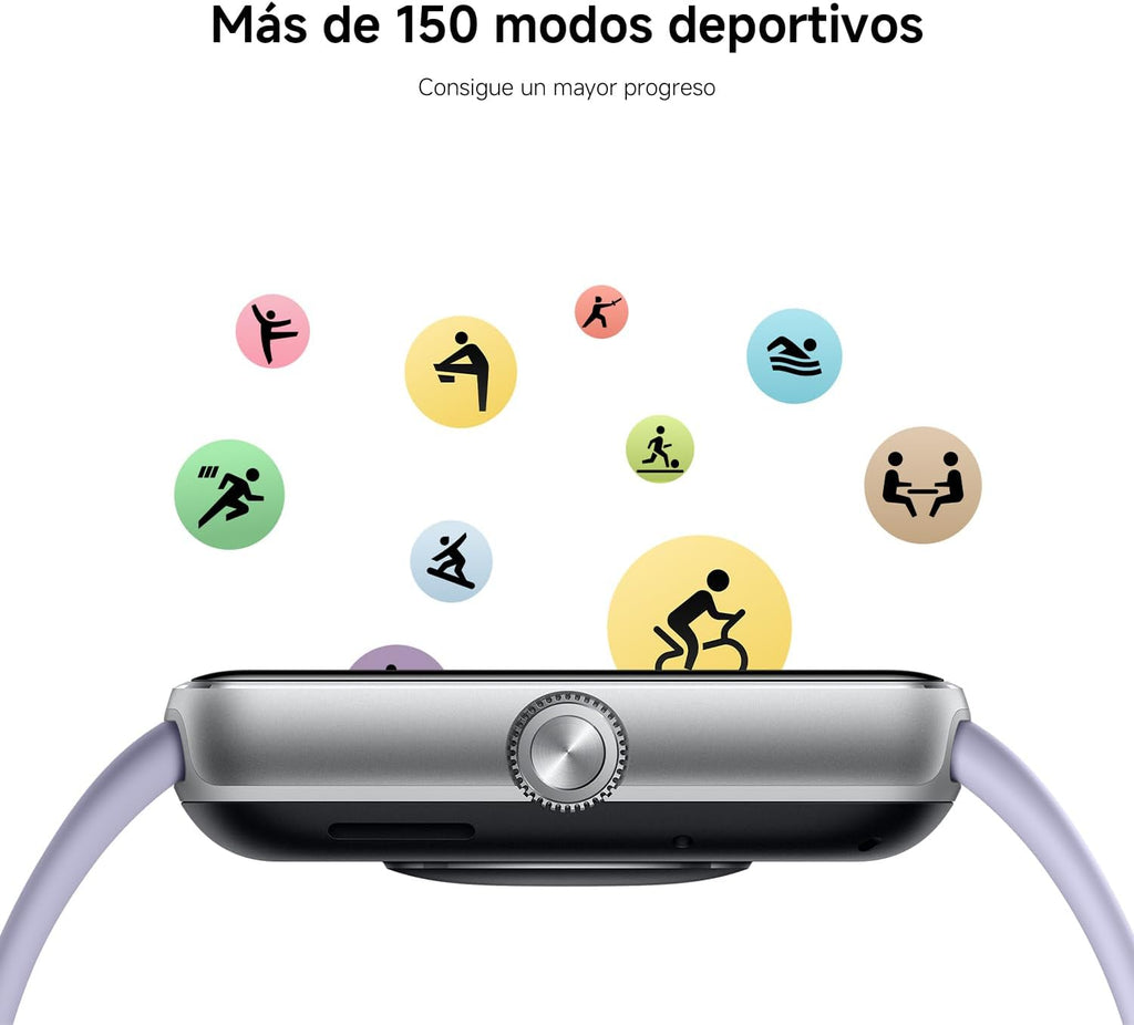 XIAOMI Redmi Watch 5 Active, Llamadas Bluetooth, Pantalla LCD de 2 Pulgadas, Monitor de frecuencia cardíaca, 140 Modos Deportivos, hasta 18 días de autonomía, Plata