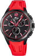 LOTUS Analógico de Caucho Rojo - Reloj Hombre