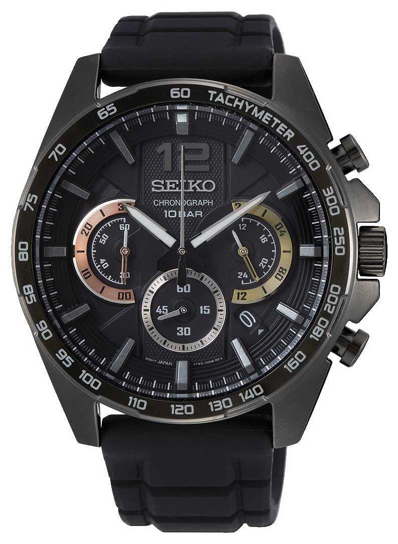 Seiko Reloj Analógico para Hombre de Cuarzo con Correa
