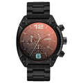 Diesel Overflow Reloj para Hombre, Movimiento Cronógrafo con Correa de Silicona, Acero Inoxidable o Piel