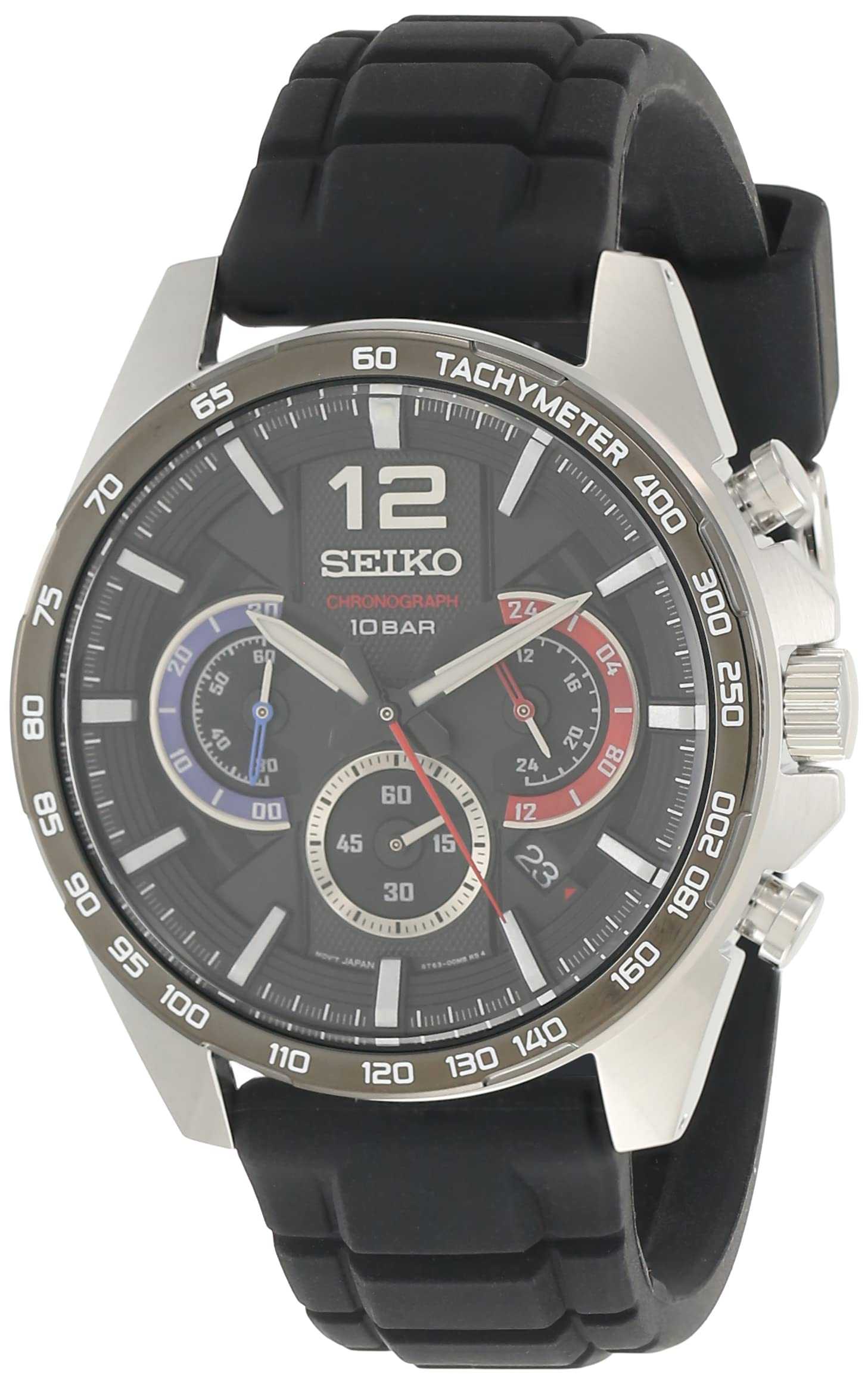 Seiko Reloj Analógico para Hombre de Cuarzo con Correa