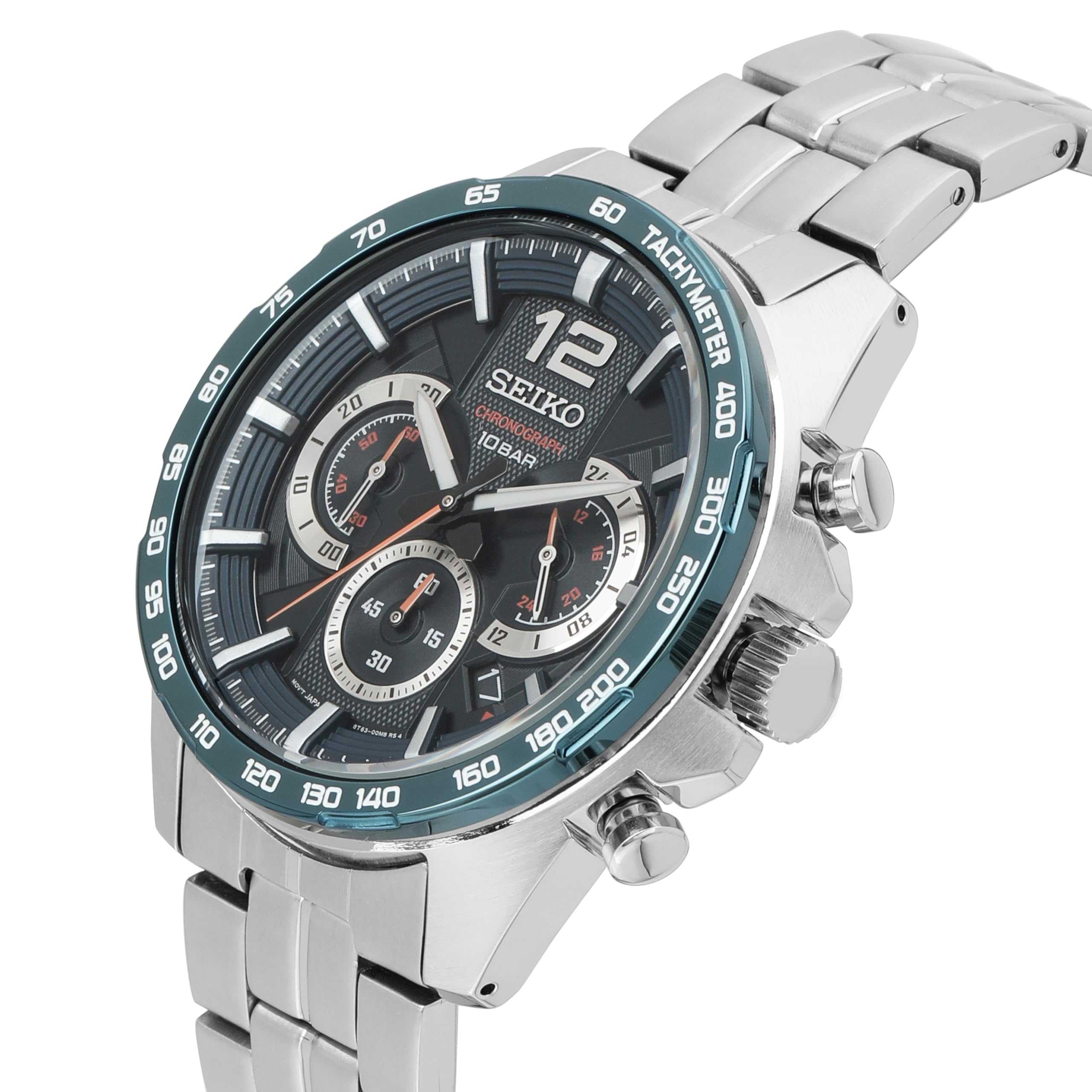 Seiko Reloj Analógico para Hombre de Cuarzo con Correa