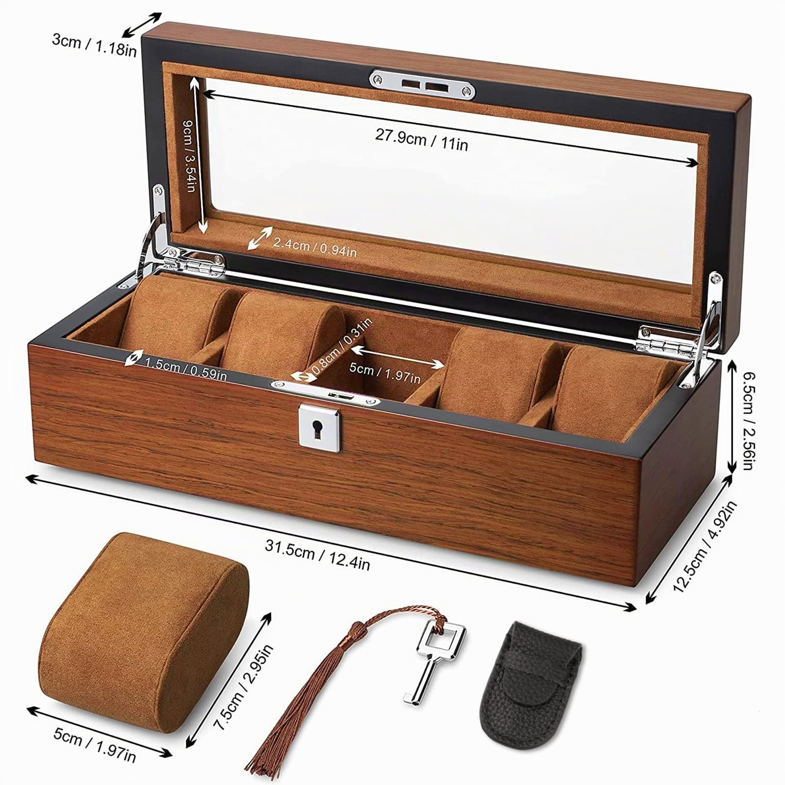Estuche de viaje para reloj