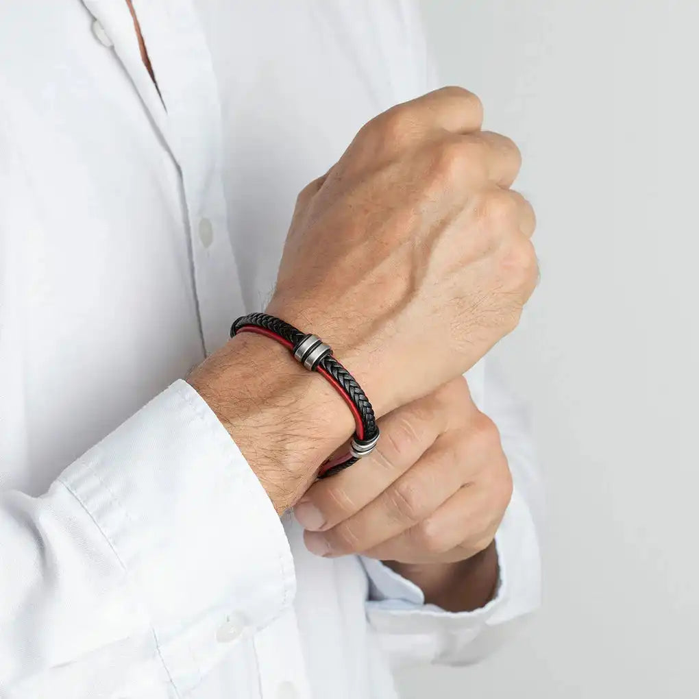 Pulsera Lotus Style acero inoxidable, hombre