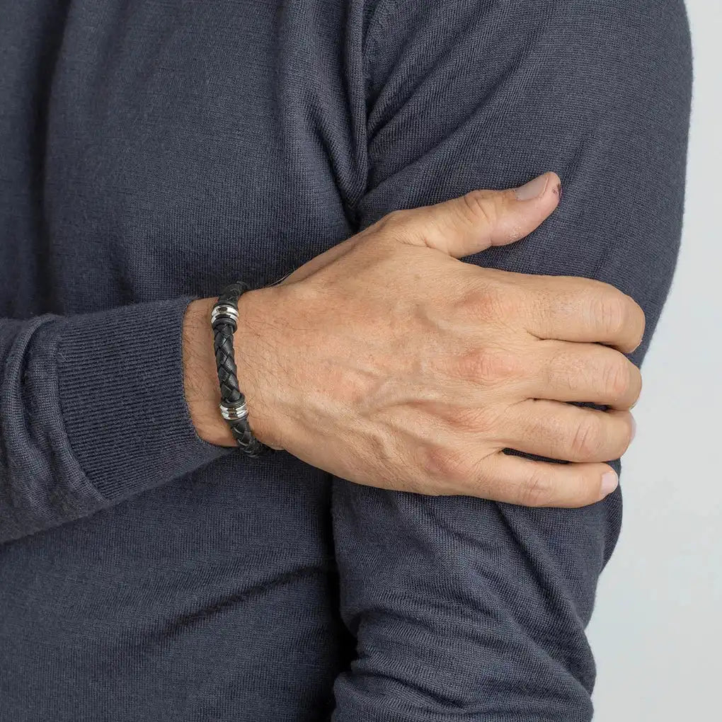 Pulsera Lotus Style acero inoxidable, hombre