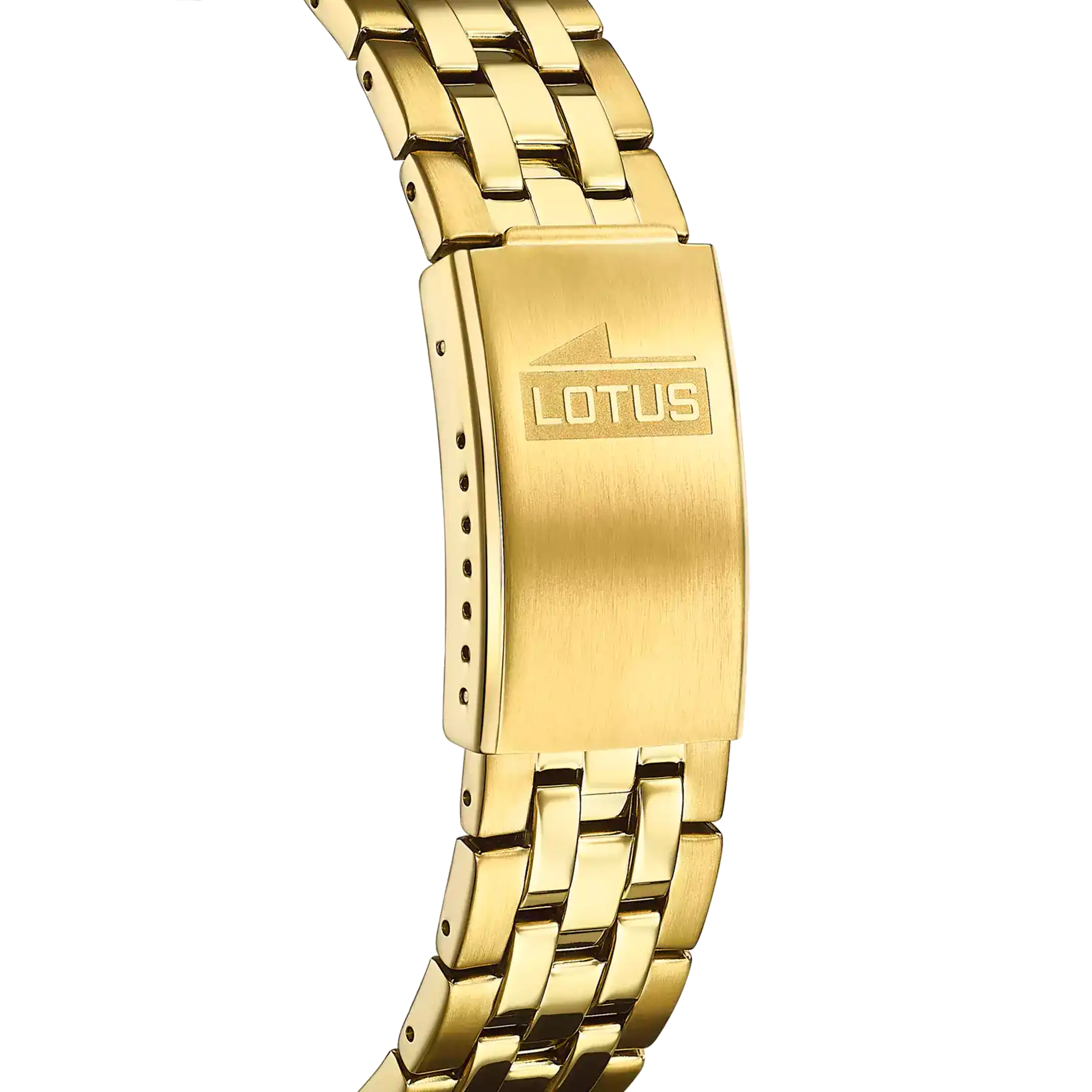 Reloj Lotus negro brazalete de acero inoxidable, hombre