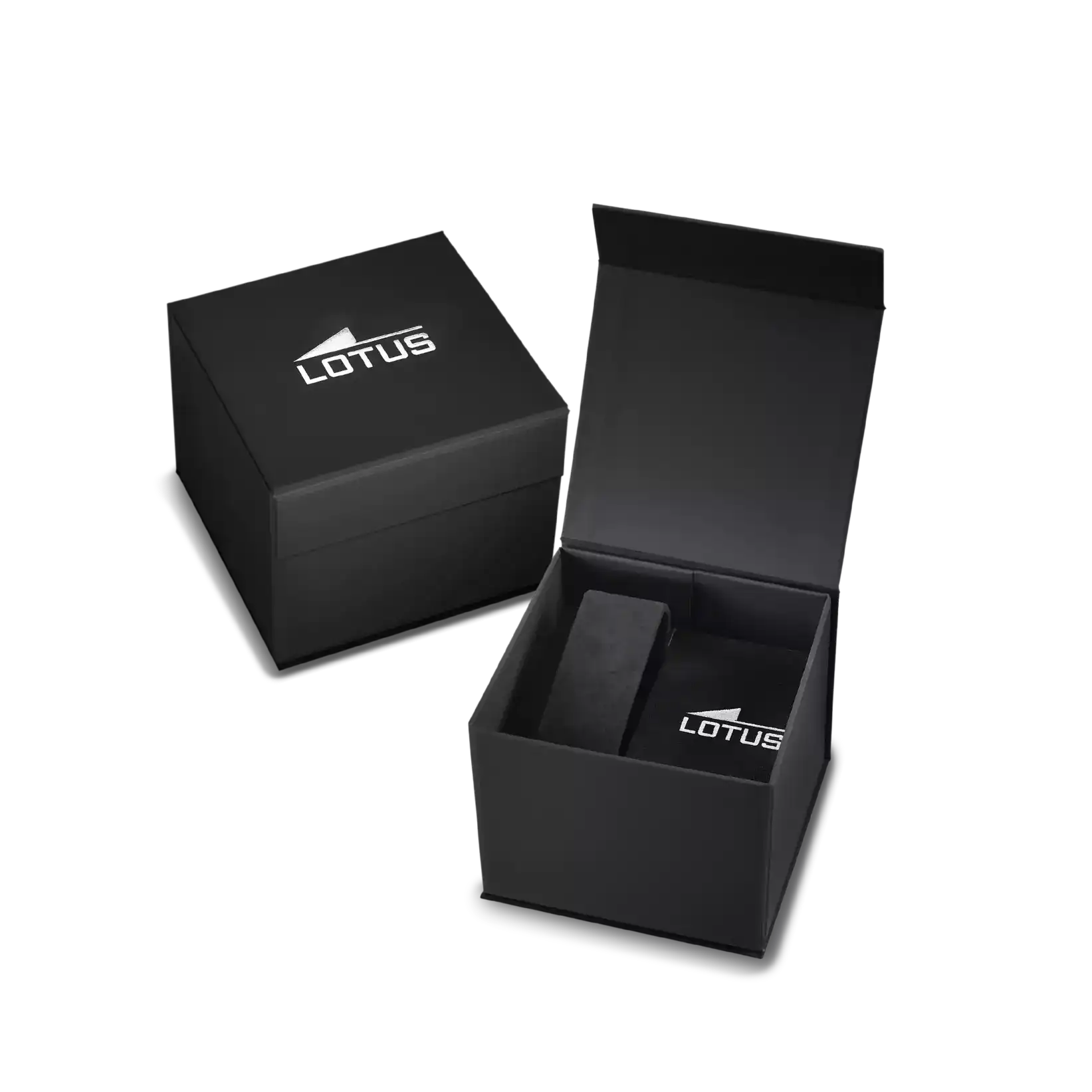 Reloj Lotus negro brazalete de acero inoxidable, hombre